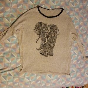 Long sleeve embellished shirt